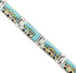 Multicolor Silver Native American Design Link Bracelet TX40785